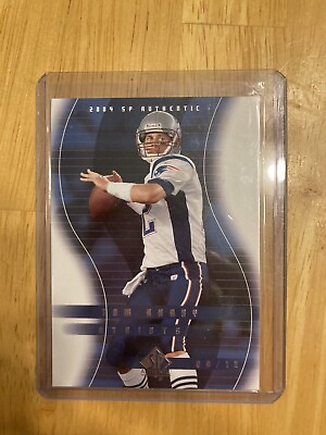 #ad 2004 Upper Deck SP Authentic Tom Brady #51 New England Patriots NFL QB Card $4.99