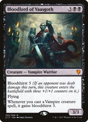 #ad Bloodlord of Vaasgoth Commander 2017 Magic MTG $1.56