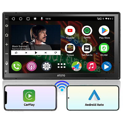 #ad ATOTO 7in A6PF Android Car Stereo Double DIN GPS Track NAVI Radio Dual Bluetooth $116.93