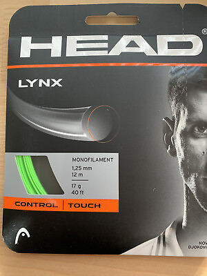#ad Head Lynx 17G Tennis String Green $10.00