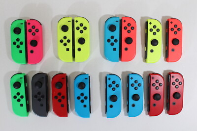 #ad Official Nintendo Switch Joy Con JOYCON Controller OEM Left Right Pair PRO WORKS $3.99