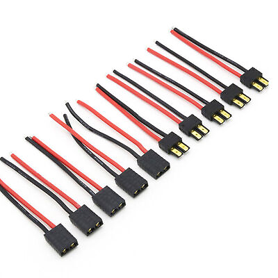 #ad 5x Male Female Style TRX Plug Connector 14AWG Wire for RC Lipo Battery Cable $6.29