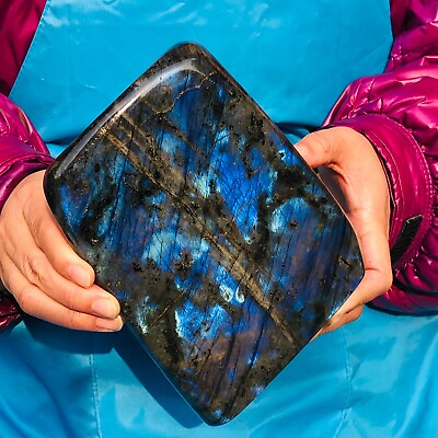 #ad 6LB Natural Labradorite Quartz Crystal Spectrolite Mineral Reiki healing $176.00