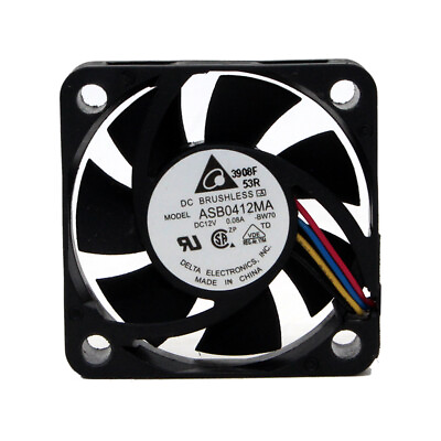 #ad 1PC ASB0412MA DELTA Cooling Fan DC12V 0.08A 40*40*10mm Mute Ultra thin 3wire New $9.11