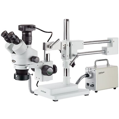 #ad Amscope 3.5X 90X Zoom Stereo Trinocular Microscope LED Light 20MP USB3 Camera $2050.99