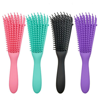 #ad Women Hair Scalp Massage Comb Detangle Hairbrush Wet Curly Hair Brush Salon Tool $5.33