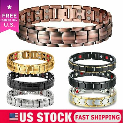 #ad Magnetic Health Bracelet Carpal Tunnel Arthritis Bio Therapy Chronic Pain Relief $9.99