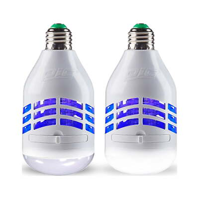 #ad Light Bulb Mosquito Electric Insect Killer White 2 Pack $21.55