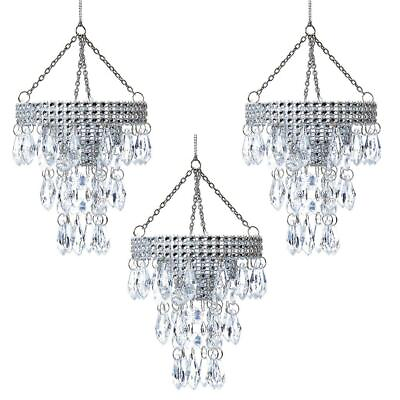#ad Crystal Chandelier 3.75quot; Christmas Ornament Set of 3 $21.99
