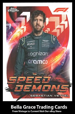 #ad 2022 Topps Chrome Formula 1 Sebastian Vettel #SD SV Speed Demons $2.99