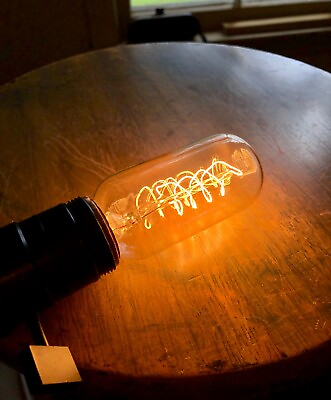 #ad LOT: 4x T14 quot;Radioquot; Style Light Bulb 40 Watt Vintage Edison Style Filament $24.39