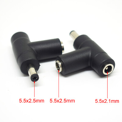 #ad 1pc DC Power 1 Male 2.5 x 5.5mm to 2 Female 2.5 x 5.5mm quot;Tquot; Splitter Adapter $1.83