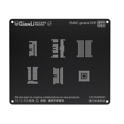 #ad QIANLI iBlack 3D BGA Stencil For EMMC DDR BGA221 153 169 254 162 186 Plant Net C $13.99