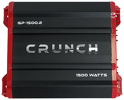 #ad Crunch GP 1500.2 1500 Watt 2 Channel Car Audio Amplifier Stereo Amp Bridgeable $59.48