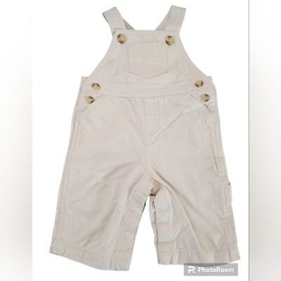 #ad Pottery Barn Kids Pants Baby 0 3months Overalls Khaki Casual Button Legs $15.00