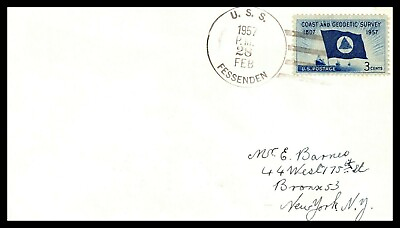 #ad Naval Cover USS Fessenden 1957 $4.75