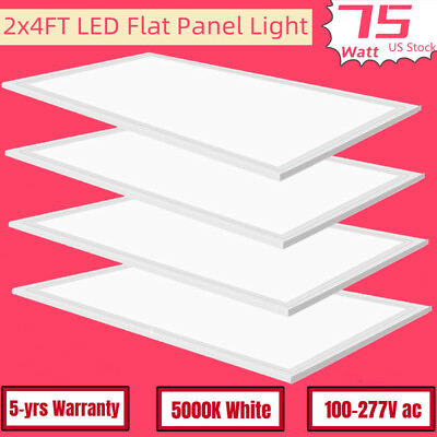 #ad 8 Pack 2x4ft 75W LED Panel Down Light Slim Lamp Fixture Ceiling Tile or Pendent $407.00