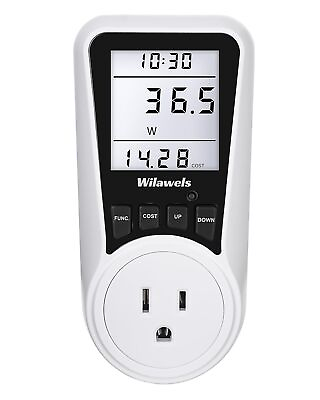 #ad #ad Watt Meter Power Meter Auto Cost Calculator with Backlight Kilowatt Wattage V $17.30