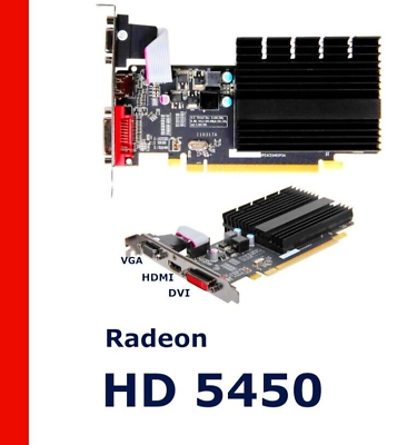 #ad HDMI PCI E x16 2.0 SILENT Video Card with VGA and DVI Ports $28.49