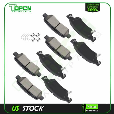 #ad Front And Rear Ceramic Brake Pads For 2008 2011 2012 2013 Infiniti G37 3.7L $40.70