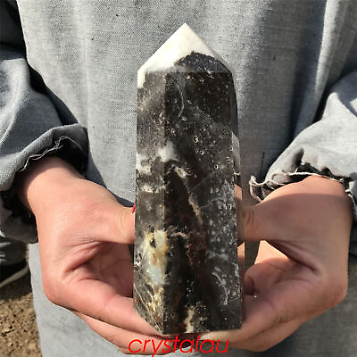 #ad 1.73LB Natural amazonite obelisk quartz crystal point wand reiki healing XA952 AU $80.00