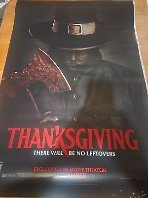 #ad Thanksgiving 2023 Eli Roth Movie Poster Authentic DS 27x40 $19.99
