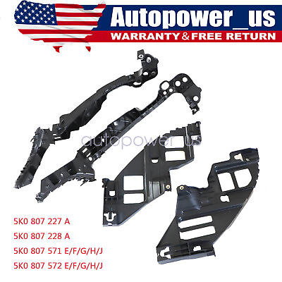 #ad Fit For 2009 2013 VW Golf GTI MK6 Front Headlight Guide Support Bracket Set of 4 $49.89