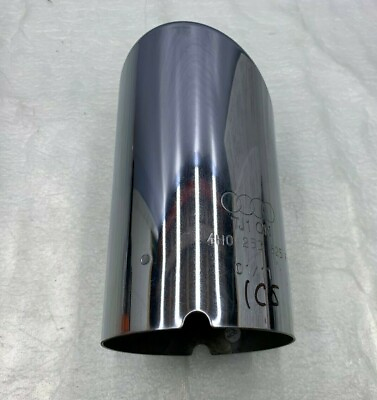 #ad 2011 2017 AUDI A8 A8L REAR LEFT SIDE CHROME PIPE EXTENSION OEM 4H0253825F $62.76
