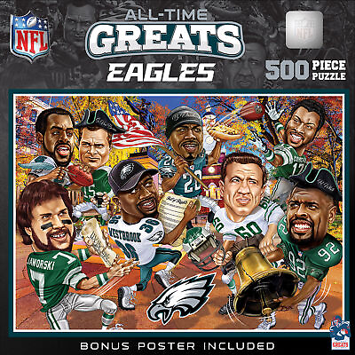#ad Philadelphia Eagles All Time Greats 500 Piece Jigsaw Puzzle $19.99