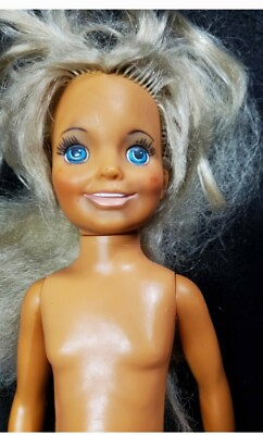 #ad Vintage 1961 Ideal Toy Corp Caucasian Doll MG18 Blue Eyes 18quot; Toy Hair Grows $41.99