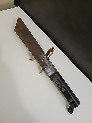 #ad Vintage Ontario Knife Co. US carbon Steel Bowie knife9 1 4quot; Blade. READ READ $32.00
