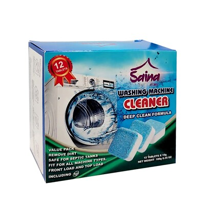 #ad SainaHome Washing Machine Cleaner Tablets 12 Solid Deep Cleaning Tablets $11.99