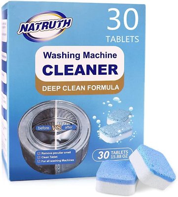 #ad Washing Machine Cleaner Descaler 30 Pack Deep Cleaning Washer Cleaner Tablets fo $15.05