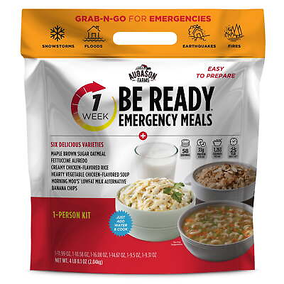 #ad BE READY 1 Week 1 Person Emergency Food Supply Survival $20.58