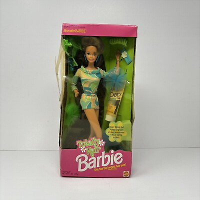 #ad Vtg Mattel Barbie Totally Hair Teresa Brunette 1117 Mattel Doll 1991 Sealed $155.82