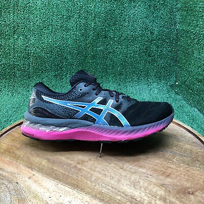 #ad Asics Womens Gel Nimbus 23 1012A885 Black Pink Running Shoes Sneakers Size 8.5 $47.81