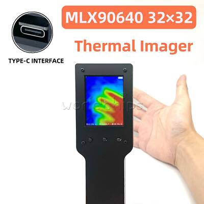 #ad MLX90640 2.4inch Infrared Thermal Imager Handheld Thermograph Camera 40℃ 300℃ $84.14