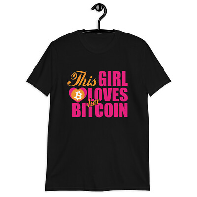 #ad This Girl Loves Her Bitcoin Funny Crypto Currency Trading Investing T Shirt $22.50