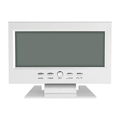 #ad Electric Digital Clock LCD Digital Sound Sensor Table Desk Alarm Clock with C... $19.07