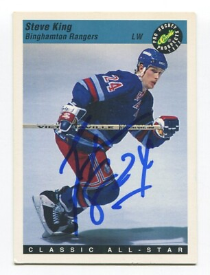 #ad 1993 Classic All Star Steve King Signed Card Hockey Autograph AUTO #60 $20.00