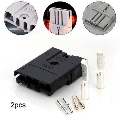 #ad 2X SBS75X 75A 600V FOR Anderson Plug Lithium Battery Power Forklift Connector $14.83