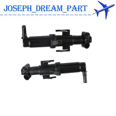 #ad 2Pcs For BMW 7 Series 2009 2015 Headlight Washer Wiper Nozzle Left amp; Right Black $22.78