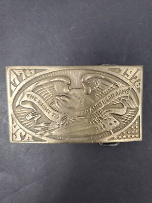 #ad Right To Keep and Bear Arms Bronze Belt Buckle 660 $15.00