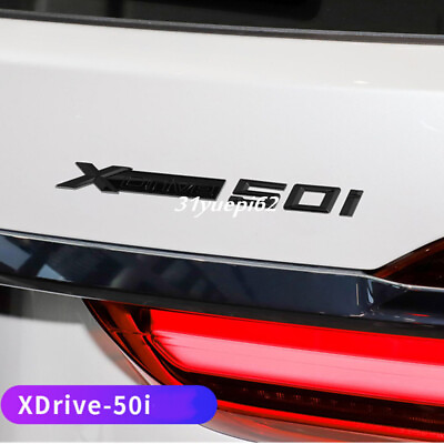 #ad Gloss Black OEM XDrive 50i Trunk Badge Sticker for X5 XDrive 50i E70 F15 F25 F26 $11.92