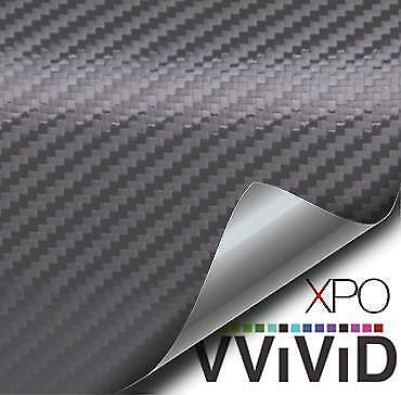 #ad VVivid Xpo Matte Gunmetal Dry Carbon Vinyl Car Wrap Film V174 $1.99