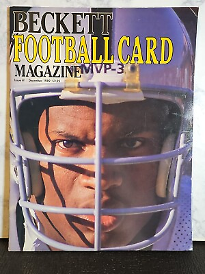 #ad Beckett Football Card Magazine Issue # 1 December 1989 Bo Jackson And Dan Marino $10.00