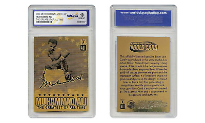 #ad MUHAMMAD ALI 2009 Laser Line Gold Card Limited Signature Series GEM MINT 10 $13.95