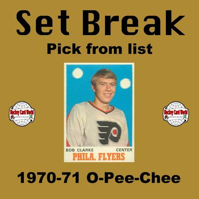 #ad HCW 1970 71 O Pee Chee NHL Hockey Cards Set Break #2 Pick From List C $2.75