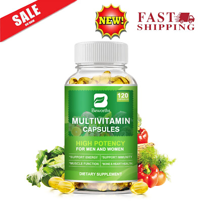 #ad Multivitamin Capsules for Men amp; Women 120 Capsules Vitamins and Minerals $13.99