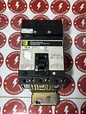 #ad Square D FC34070 Molded Case Circuit Breaker 3p 70a Amp 240 480v ac $135.00